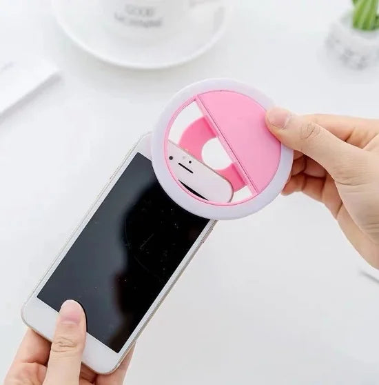 Anel de luz LED para selfie, luz de flash para celular