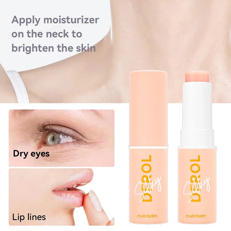 7g Colágeno Multi Balm Stick Anti-Rugas Hidratante Multi Balm Clareador para Tom de Pele Opaca Creme Cosméticos Coreanos