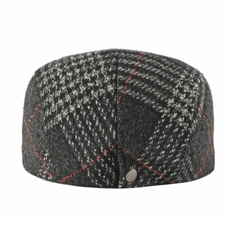 2024 Acrylic Autumn Winter Plaid Newsboy Caps Flat Peaked Cap Men and Women Painter Beret Hats 83
Boina xadrez de acrílico outono inverno 2025,
boné de pala plana, chapéu de pintor para homens e mulheres