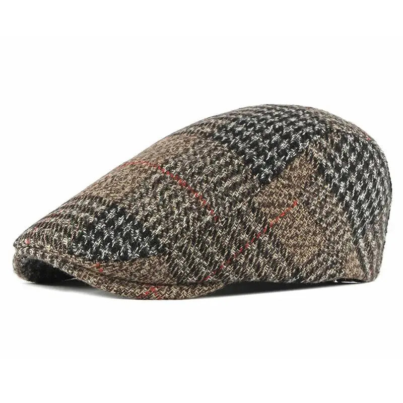 2024 Acrylic Autumn Winter Plaid Newsboy Caps Flat Peaked Cap Men and Women Painter Beret Hats 83
Boina xadrez de acrílico outono inverno 2025,
boné de pala plana, chapéu de pintor para homens e mulheres