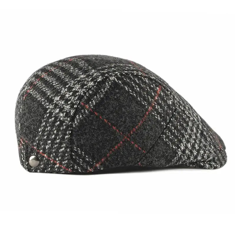 2024 Acrylic Autumn Winter Plaid Newsboy Caps Flat Peaked Cap Men and Women Painter Beret Hats 83
Boina xadrez de acrílico outono inverno 2025,
boné de pala plana, chapéu de pintor para homens e mulheres