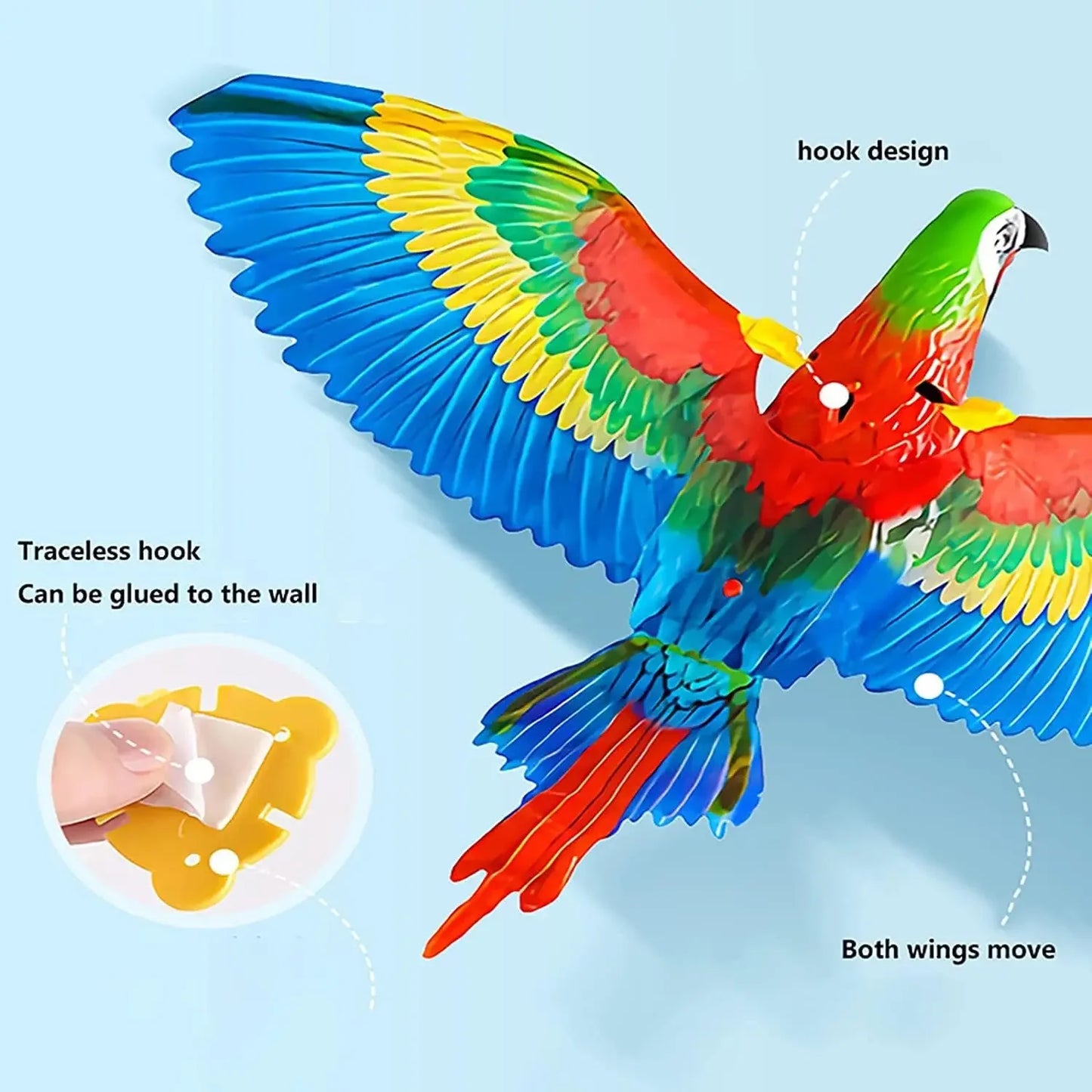 Pássaro voador elétrico, brinquedo de gato, simulação de pássaro interativo .
Brinquedo voador para gatos aliviar o tédio .