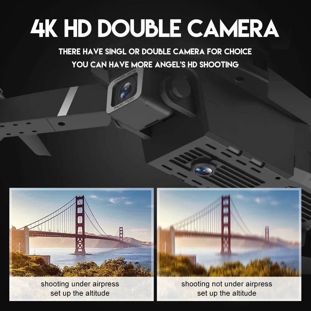 2025 E88 Drone RC Profissional Grande Angular HD 4K Modo de Câmera
Brinquedo de Presente para Crianças