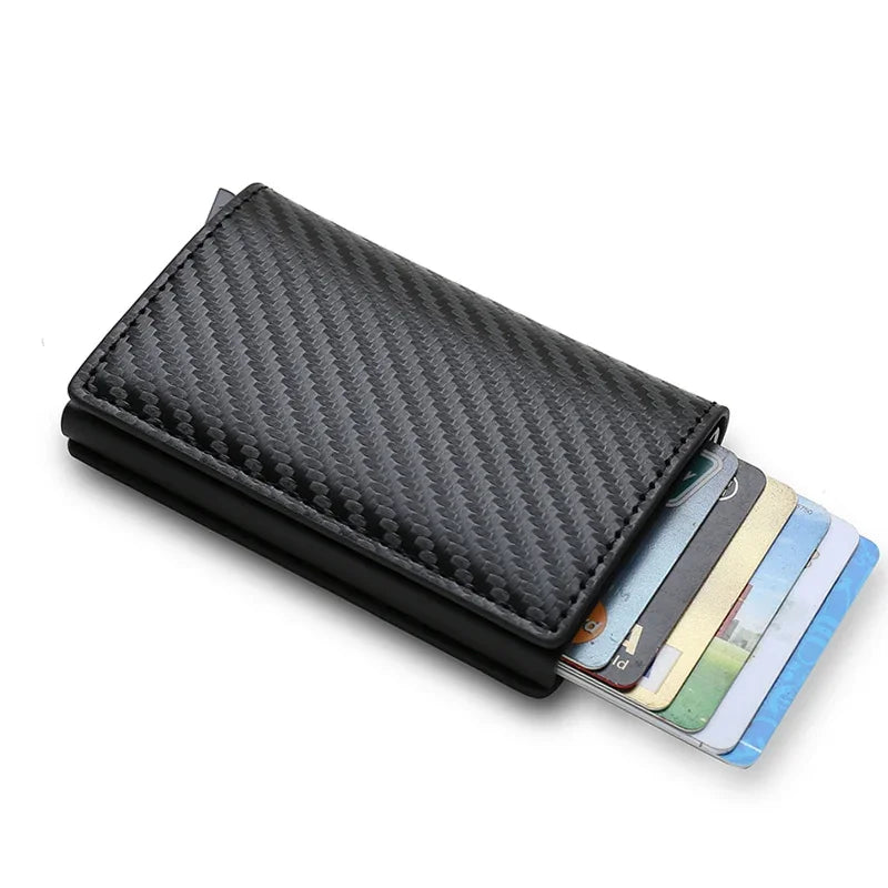 Carteira de Carbono .
Porta-cartões e dinheiro.
Mini Carteira para Mulheres e Homens .
Bolsas Inteligentes Automáticas
Pop Up Valet Walet.