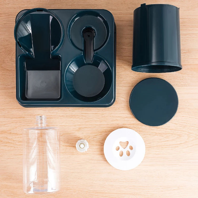Alimentador automático para gatos, dispensador de água para animais de estimação de grande capacidade para cães e gatos pequenos, recipiente para armazenamento de alimentos para animais de estimação, acessórios para g