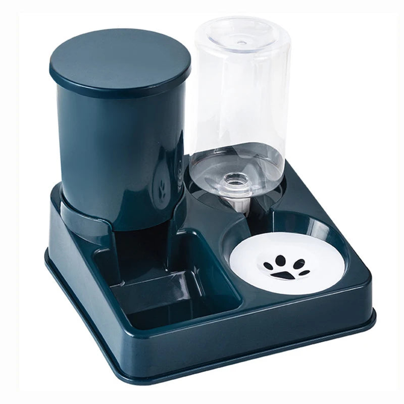 Alimentador automático para gatos, dispensador de água para animais de estimação de grande capacidade para cães e gatos pequenos, recipiente para armazenamento de alimentos para animais de estimação, acessórios para g