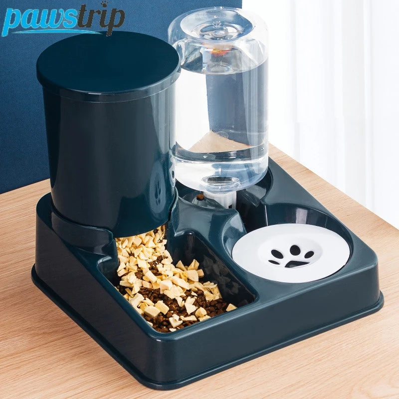Alimentador automático para gatos, dispensador de água para animais de estimação de grande capacidade para cães e gatos pequenos, recipiente para armazenamento de alimentos para animais de estimação, acessórios para g