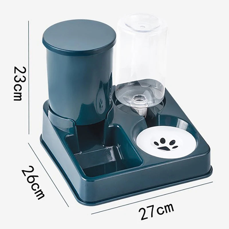 Alimentador automático para gatos, dispensador de água para animais de estimação de grande capacidade para cães e gatos pequenos, recipiente para armazenamento de alimentos para animais de estimação, acessórios para g