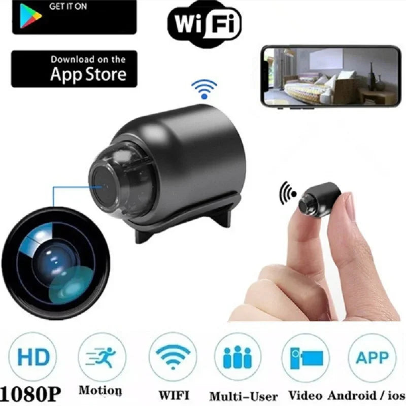 Mini Camera Wireless WiFi Baby Monitor Indoor Safety Security Surveillance Night Vision Camcorder Audio Video Recorder